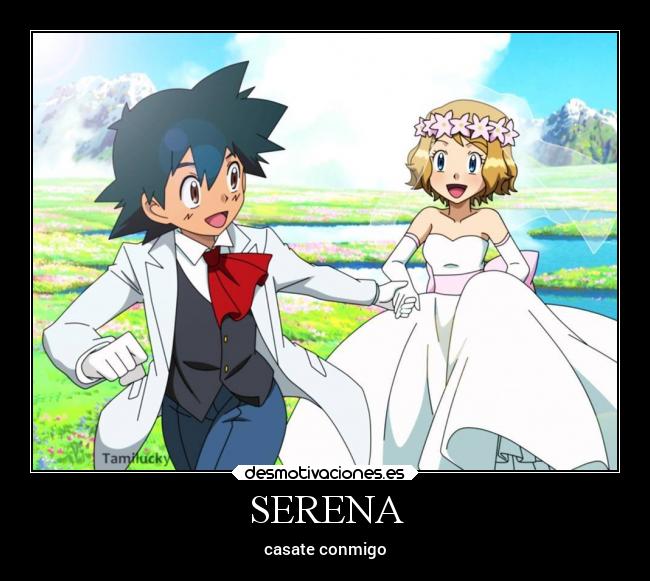 carteles pokemon ash serena desmotivaciones