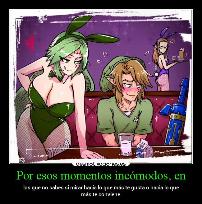 carteles sexo celos miradas momentos incomodos zelda desmotivaciones