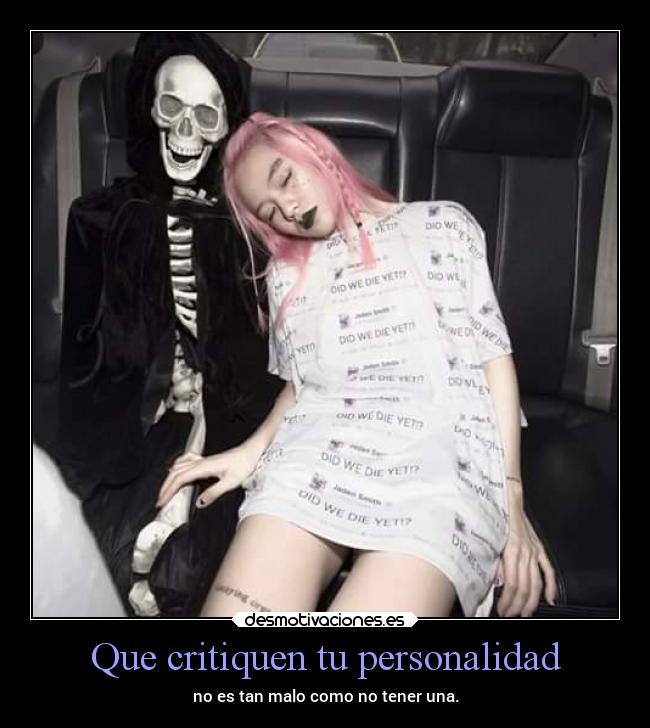 Que critiquen tu personalidad - 