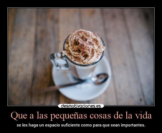 carteles vida vida cosas espacio importantes pequenas canela elimaginado desmotivaciones