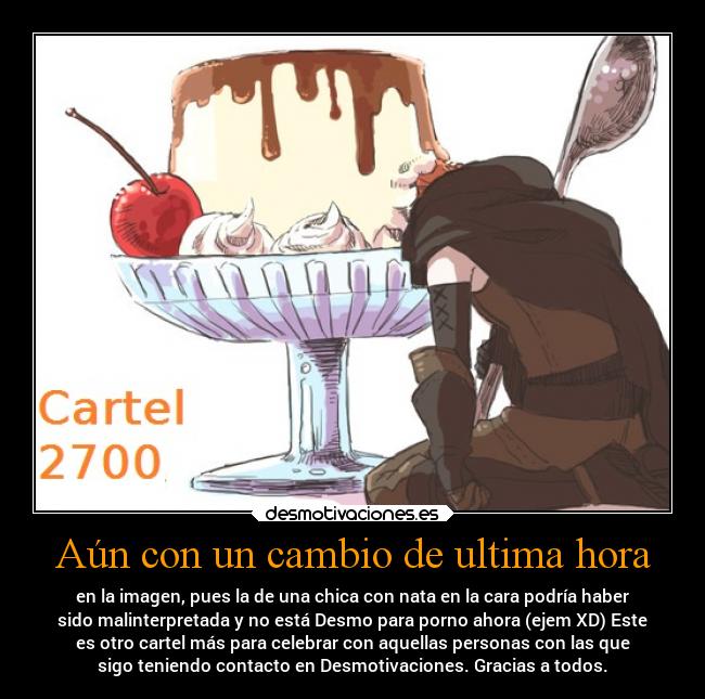 Aún con un cambio de ultima hora - 