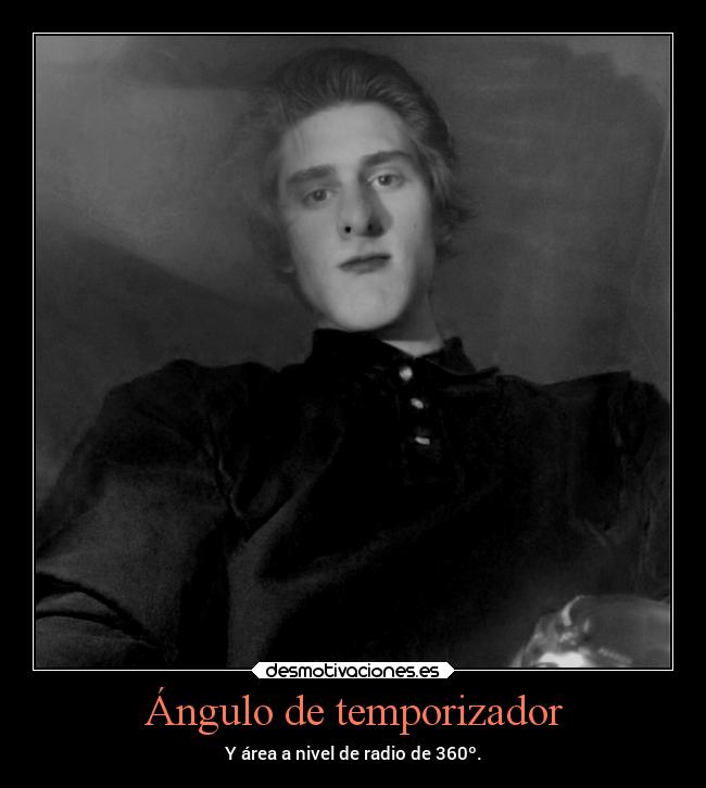 Ángulo de temporizador - Y área a nivel de radio de 360º.