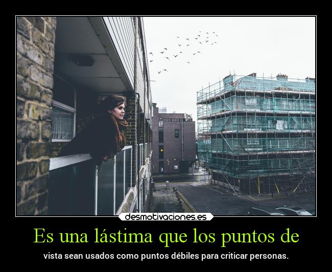 Es una lástima que los puntos de -