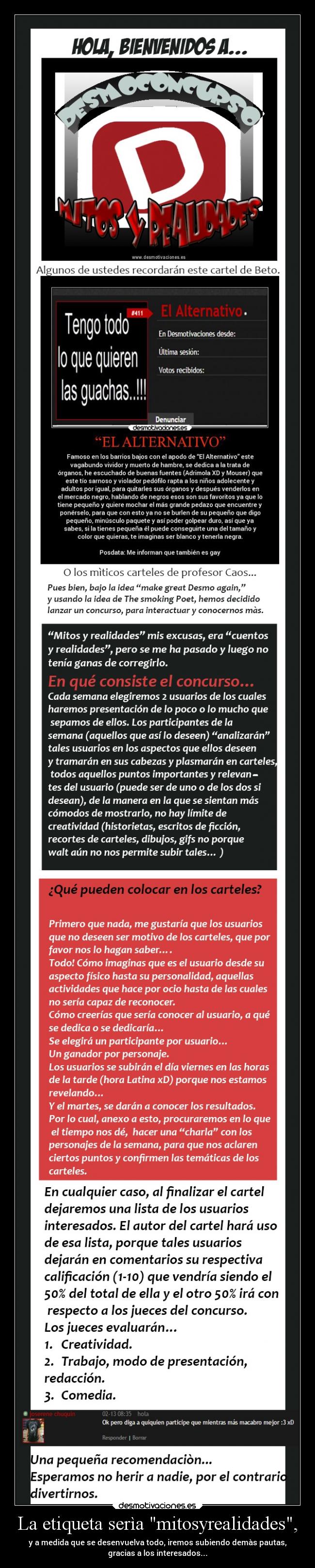 La etiqueta serìa mitosyrealidades, - 