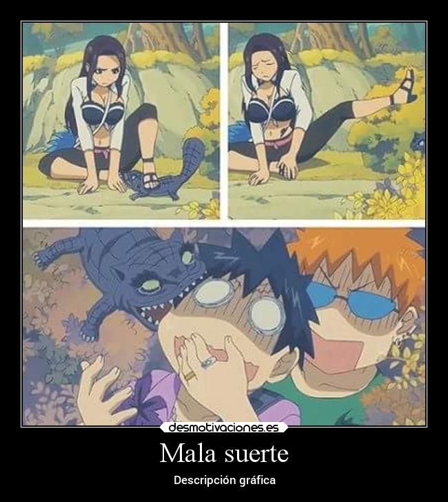 Mala suerte - Descripción gráfica