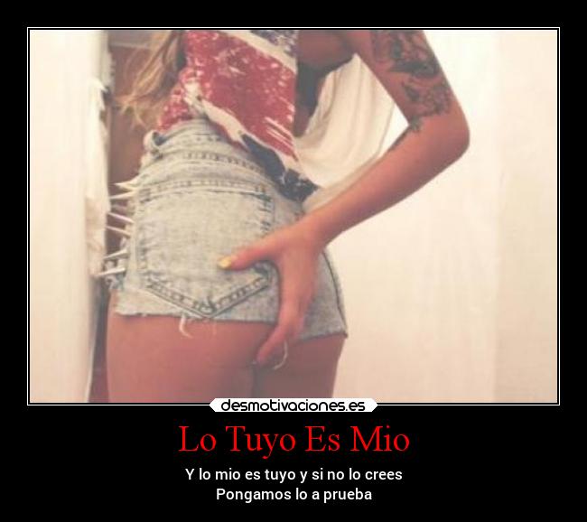 Lo Tuyo Es Mio - 