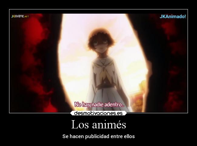 Los animés - Se hacen publicidad entre ellos