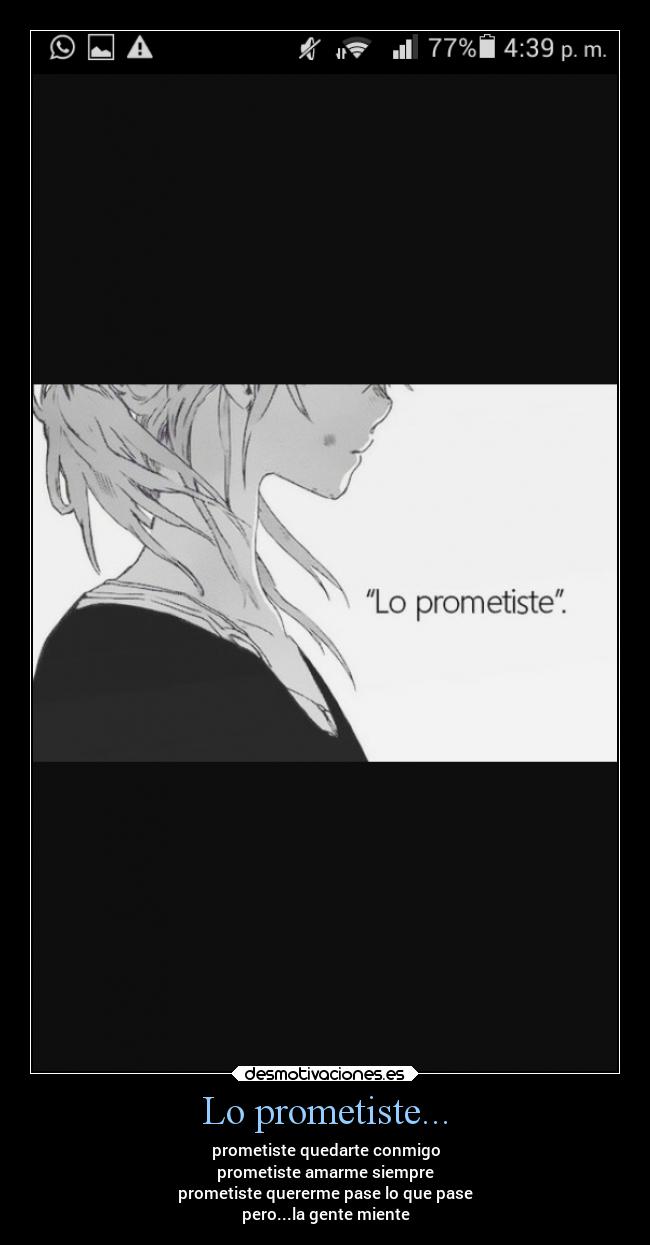 Lo prometiste... -