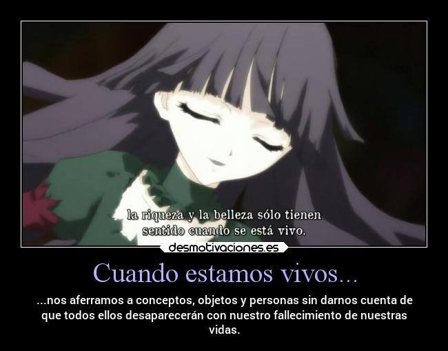 carteles anime muerte desmotivaciones