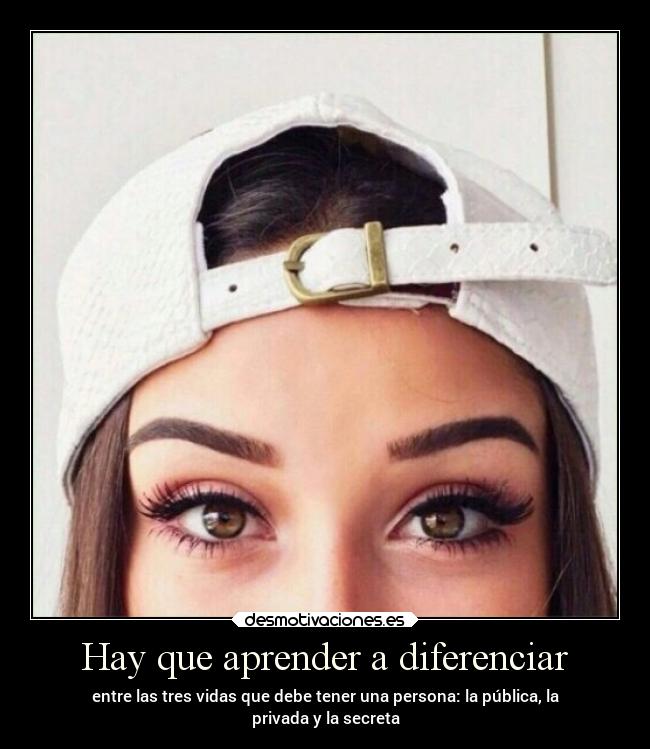 Hay que aprender a diferenciar - 