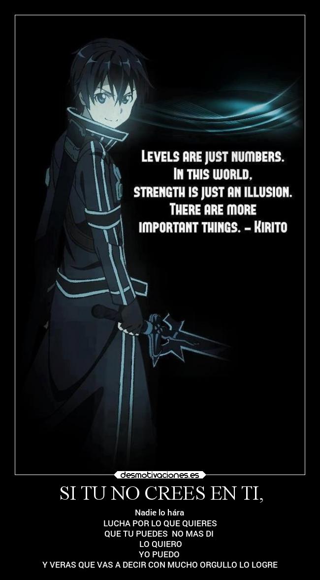 SI TU NO CREES EN TI, - Nadie lo hára
LUCHA POR LO QUE QUIERES
QUE TU PUEDES NO MAS DI
LO QUIERO
YO PUEDO
Y VERAS QUE VAS A DECIR CON MUCHO ORGULLO LO LOGRE