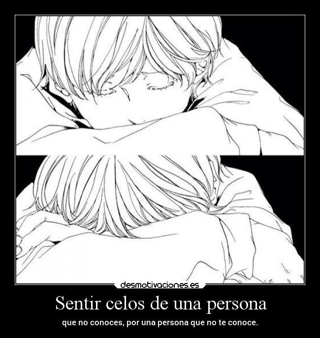 carteles celos anime vida mundo amor dolor celos raptorhunters harukaze erosekai love desmotivaciones