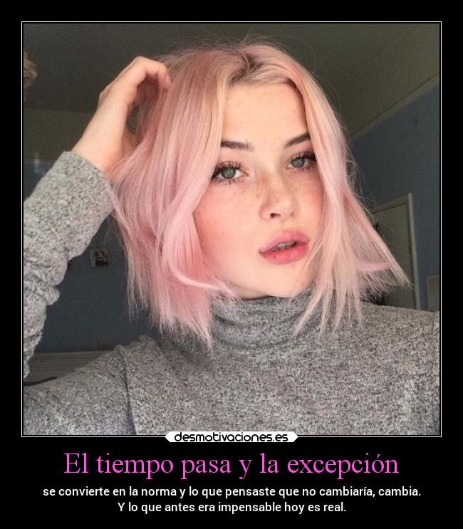 El tiempo pasa y la excepción - 