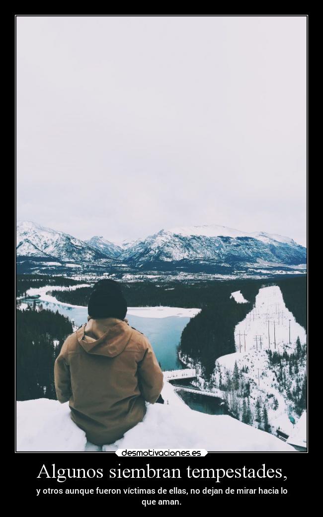 Algunos siembran tempestades, - 