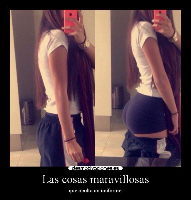 Las cosas maravillosas - que oculta un uniforme.