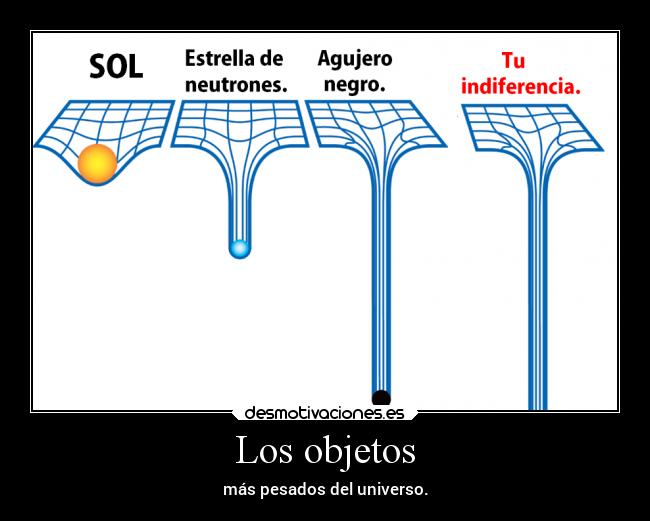Los objetos - más pesados del universo.