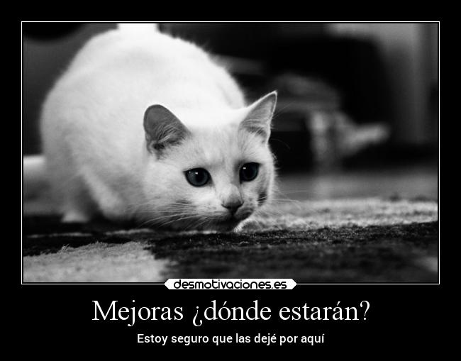 Mejoras ¿dónde estarán? - 