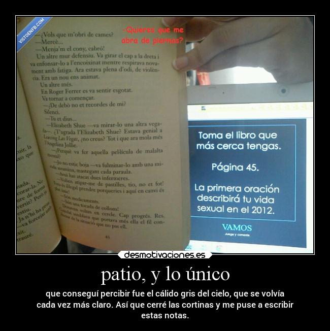 patio, y lo único - 