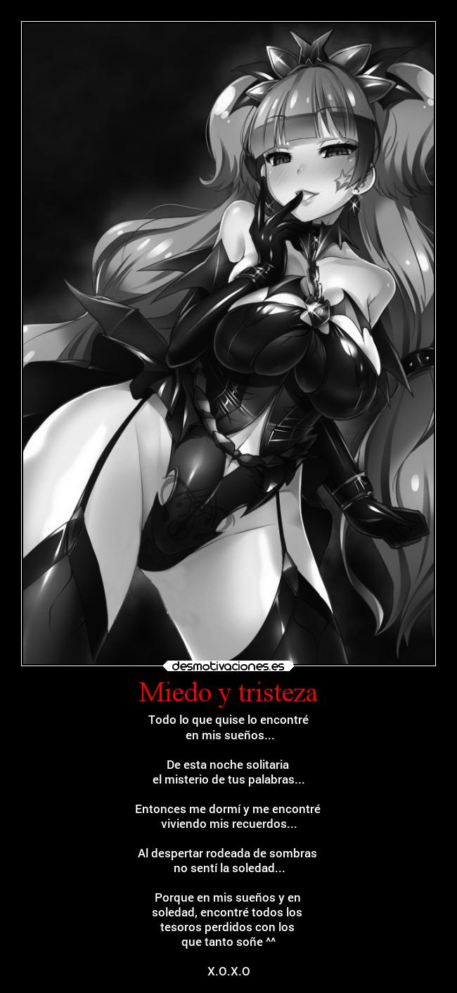 Miedo y tristeza -
