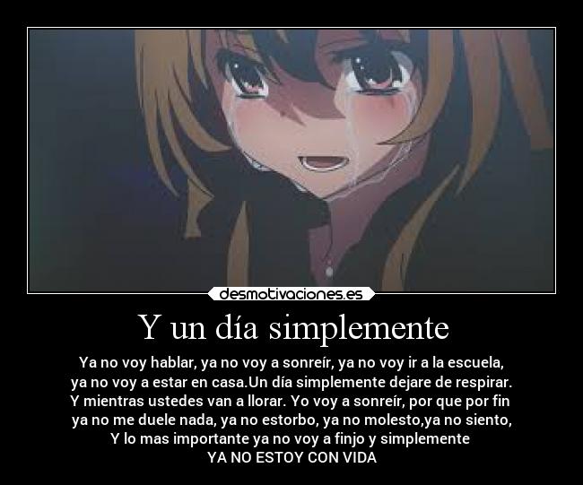 Y un día simplemente - 