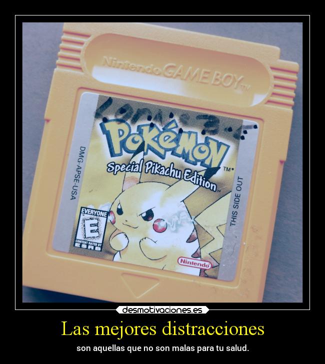 carteles pokemon videojuegos pikachu distracciones desmotivaciones