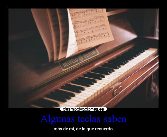 Algunas teclas saben - 