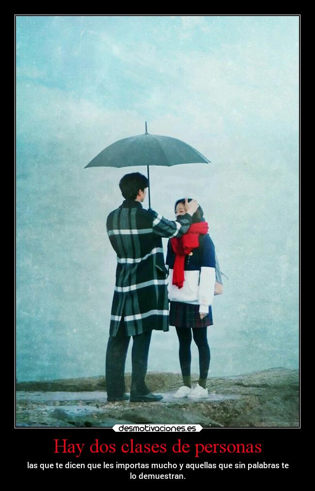 Hay dos clases de personas -
