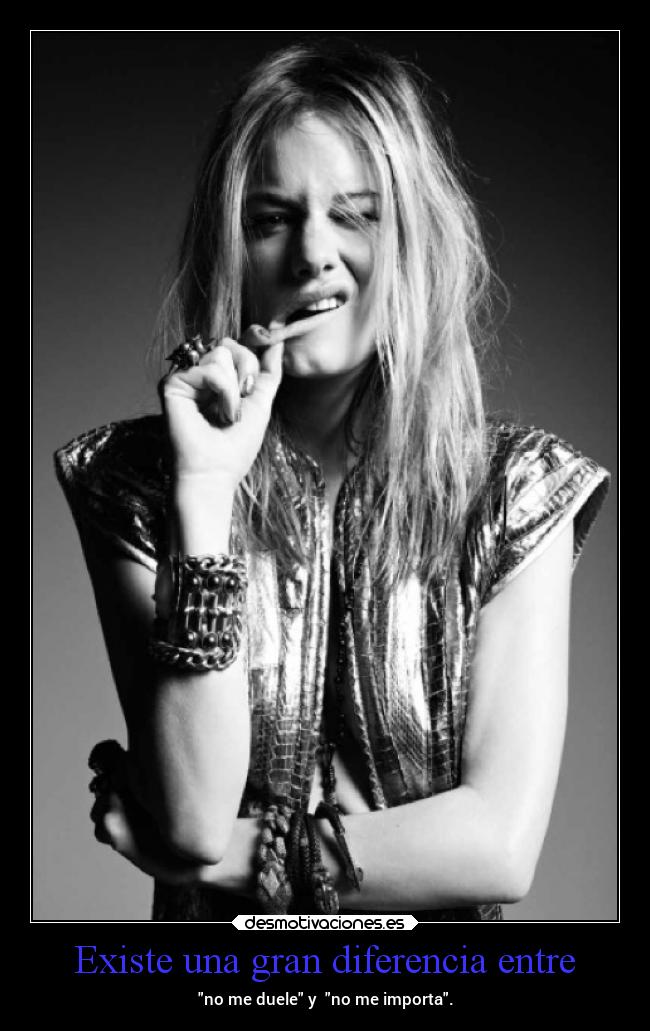 Existe una gran diferencia entre - 