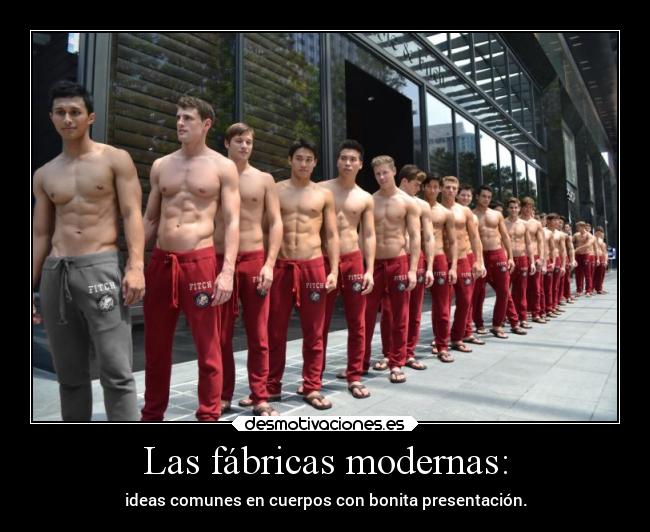 Las fábricas modernas: - ideas comunes en cuerpos con bonita presentación.