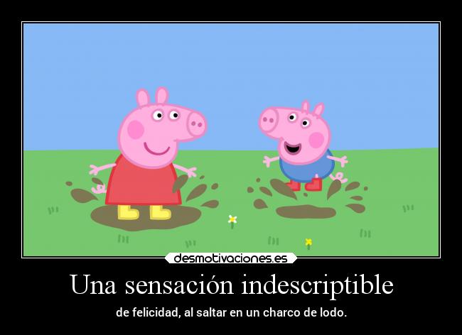 Una sensación indescriptible -