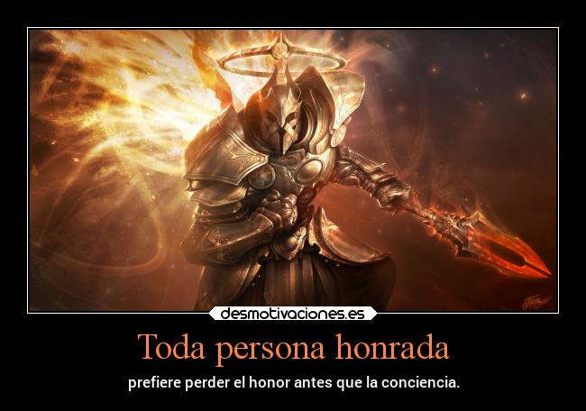 Toda persona honrada -