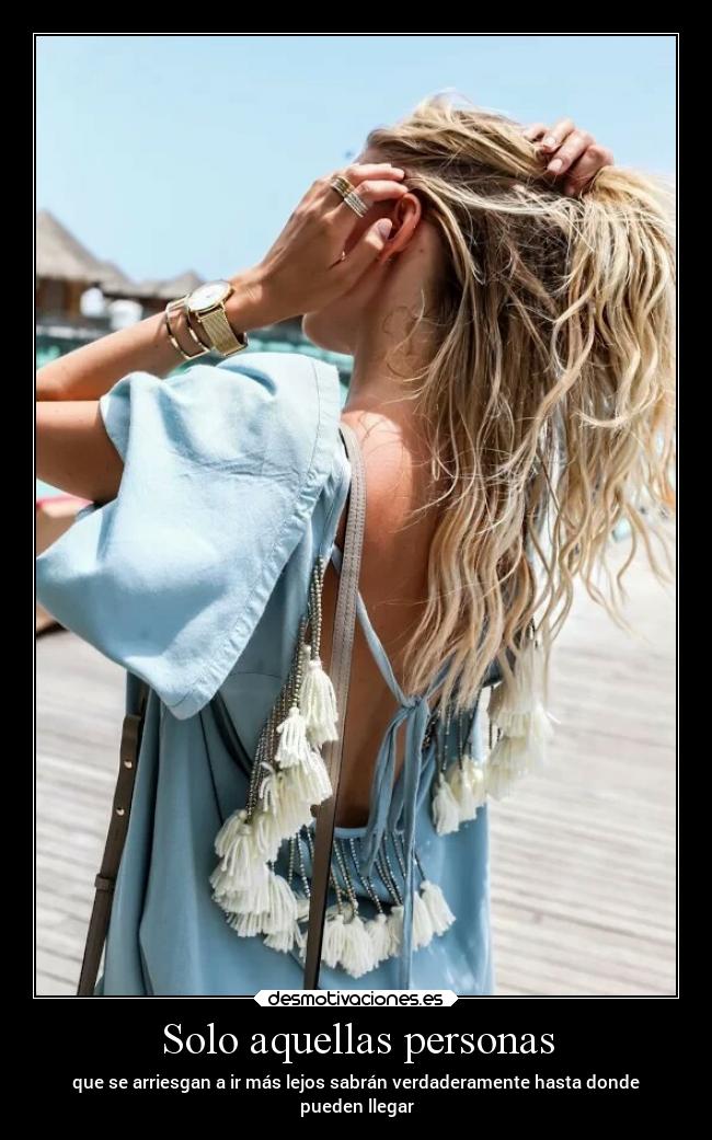 Solo aquellas personas -