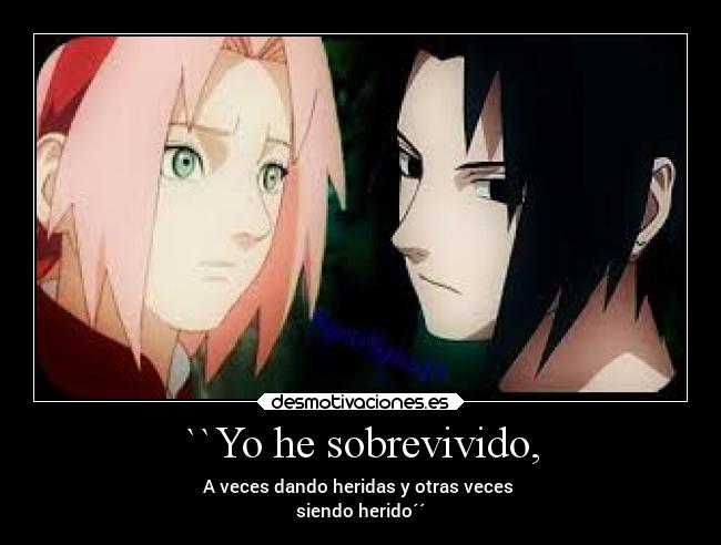 ``Yo he sobrevivido, - A veces dando heridas y otras veces
siendo herido´´