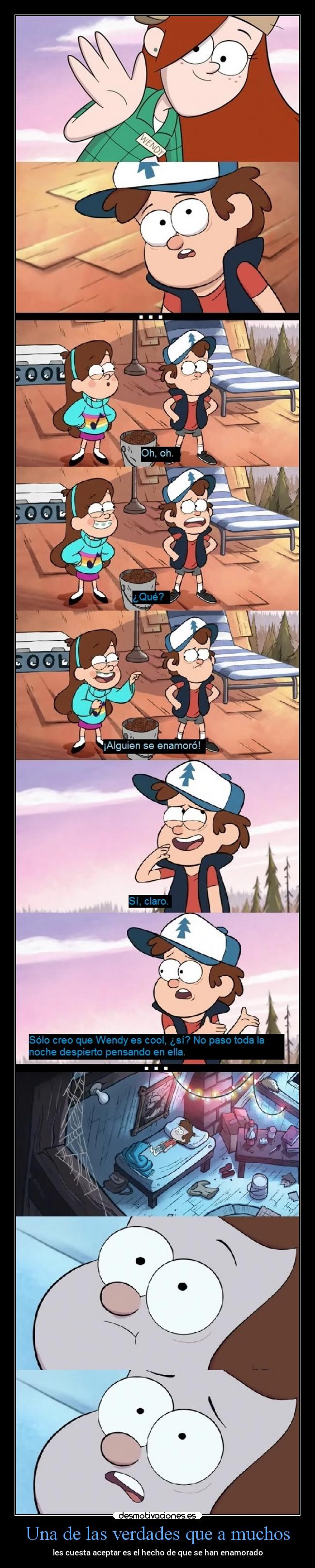 Una de las verdades que a muchos - les cuesta aceptar es el hecho de que se han enamorado