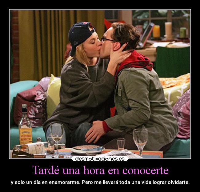 Tardé una hora en conocerte -