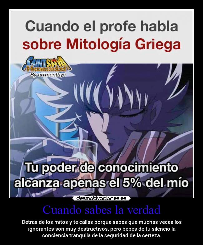 carteles anime escuela frases humor verdad mitologiagriega desmotivaciones