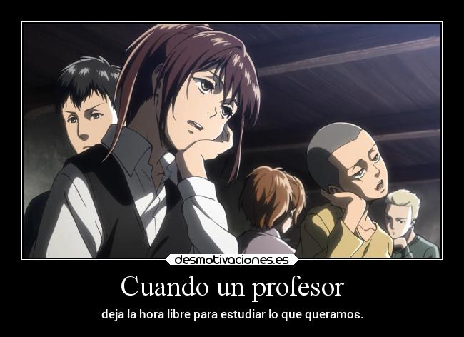 carteles anime humor risa cosasquepasan raptorhunters harukaze erosekai shingekinokyojin sasha connie comoyo desmotivaciones