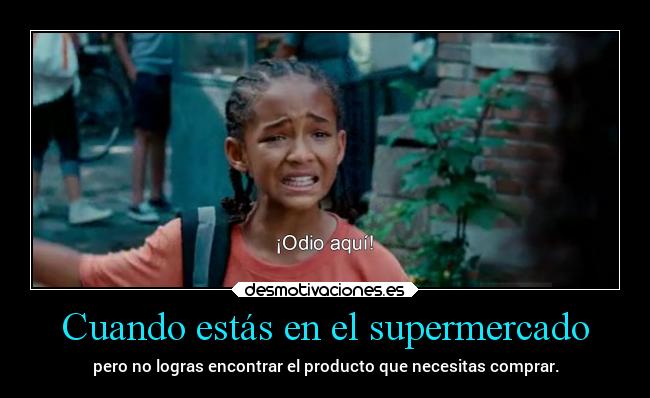 Cuando estás en el supermercado - 