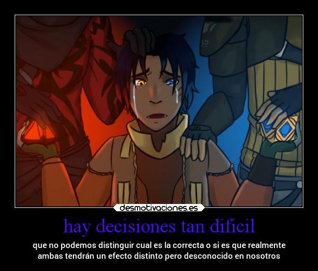 carteles destino eleccion efecto bien mal star wars rebels desmotivaciones