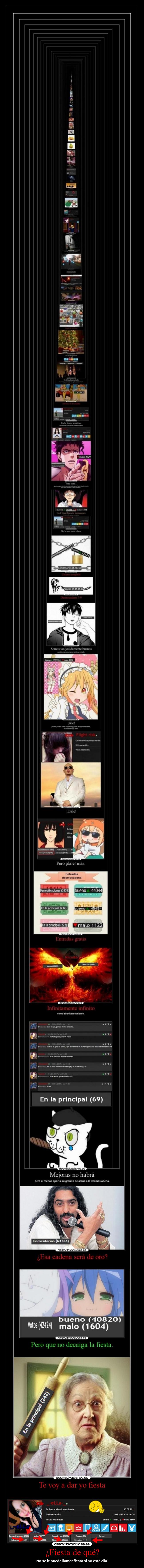 ¿Fiesta de qué? - No se le puede llamar fiesta si no está ella.