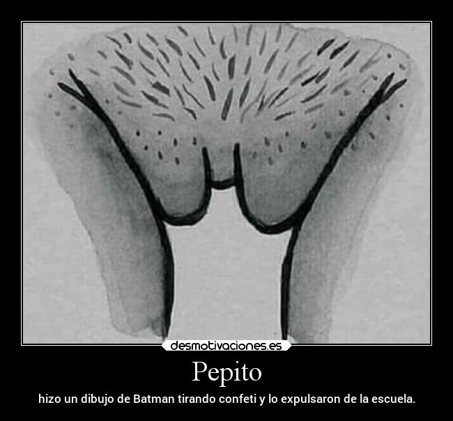 Pepito - hizo un dibujo de Batman tirando confeti y lo expulsaron de la escuela.