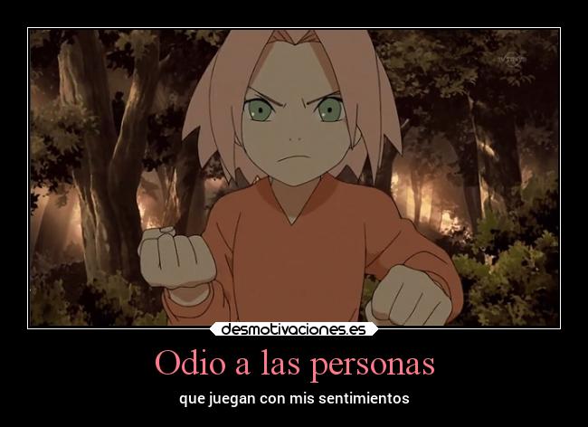 Odio a las personas - que juegan con mis sentimientos