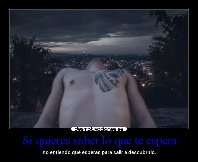Si quieres saber lo que te espera -
