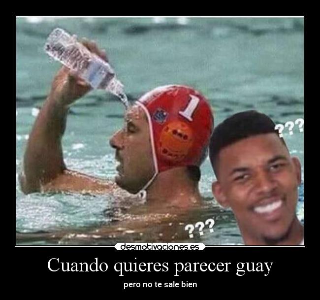 Cuando quieres parecer guay - pero no te sale bien