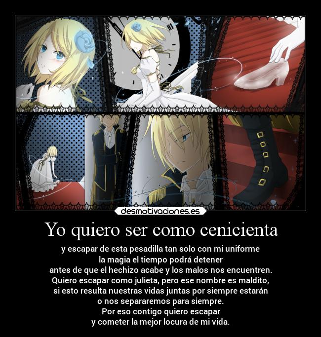 carteles amor escape fuga fugarse nuestravidaresumidaencapitulos rinylenkagamine lamejordesicion desmotivaciones