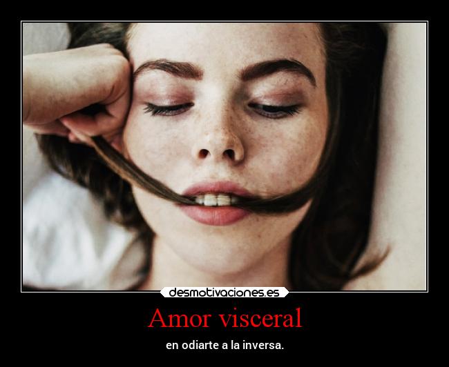 Amor visceral - en odiarte a la inversa.