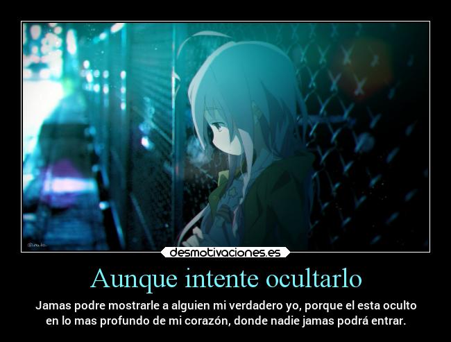 carteles anime alma vacio dudas desconocimiento desmotivaciones