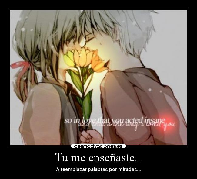 Tu me enseñaste... -