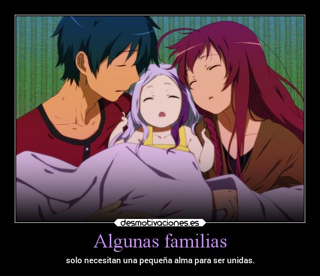 Algunas familias - solo necesitan una pequeña alma para ser unidas.