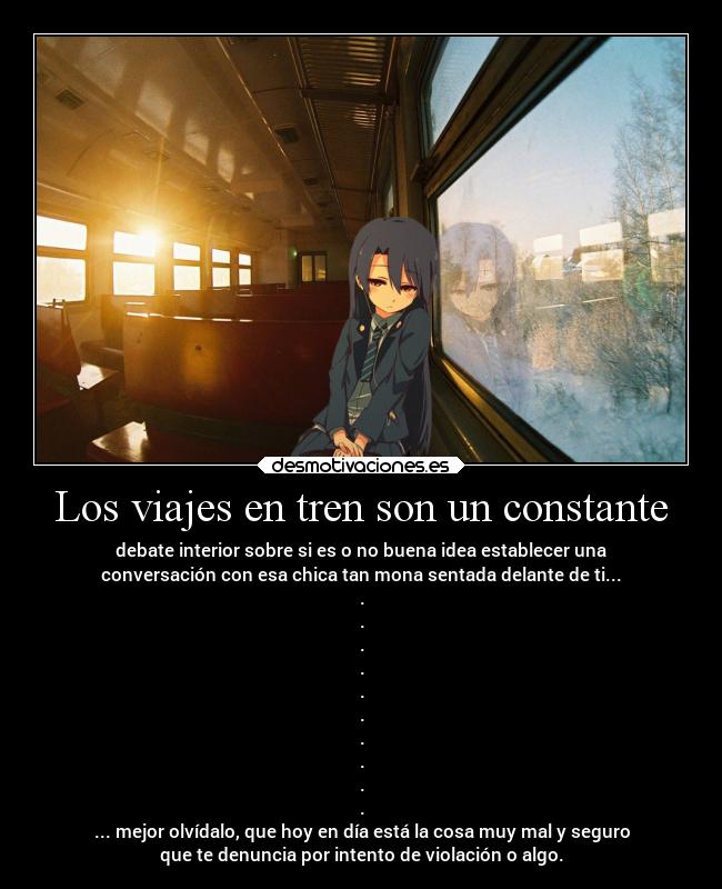Los viajes en tren son un constante -